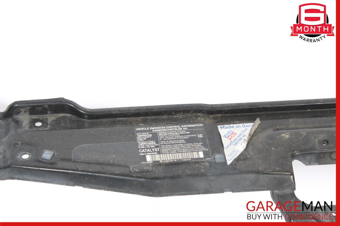 00-06 Mercedes W215 CL600 Top Radiator Core Support Headlight Bracket Frame OEM