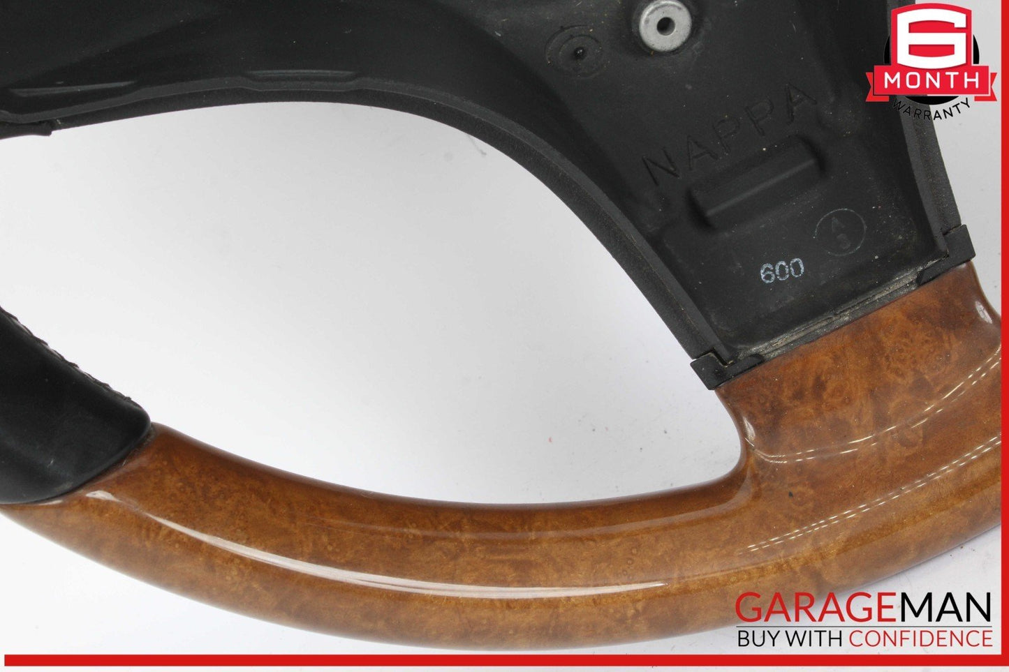 09-12 Mercedes R171 SLK300 SL550 SLK350 3 Spoke Steering Wheel Wood OEM