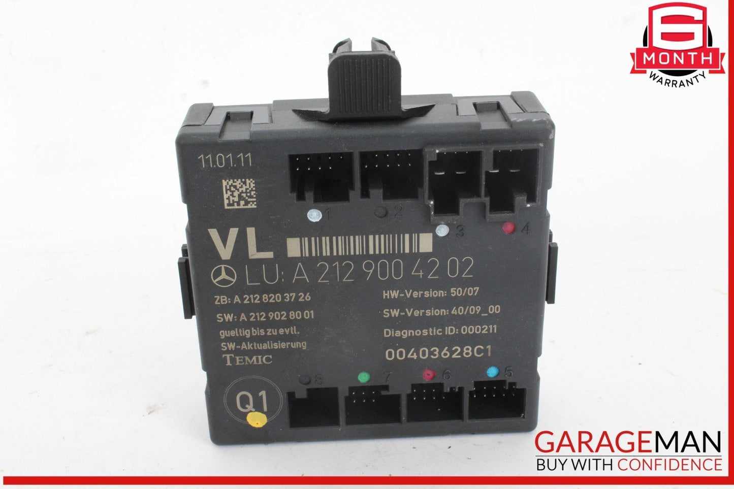 08-18 Mercedes W204 C300 E350 E400 Front Left Side Door Control Module Unit OEM