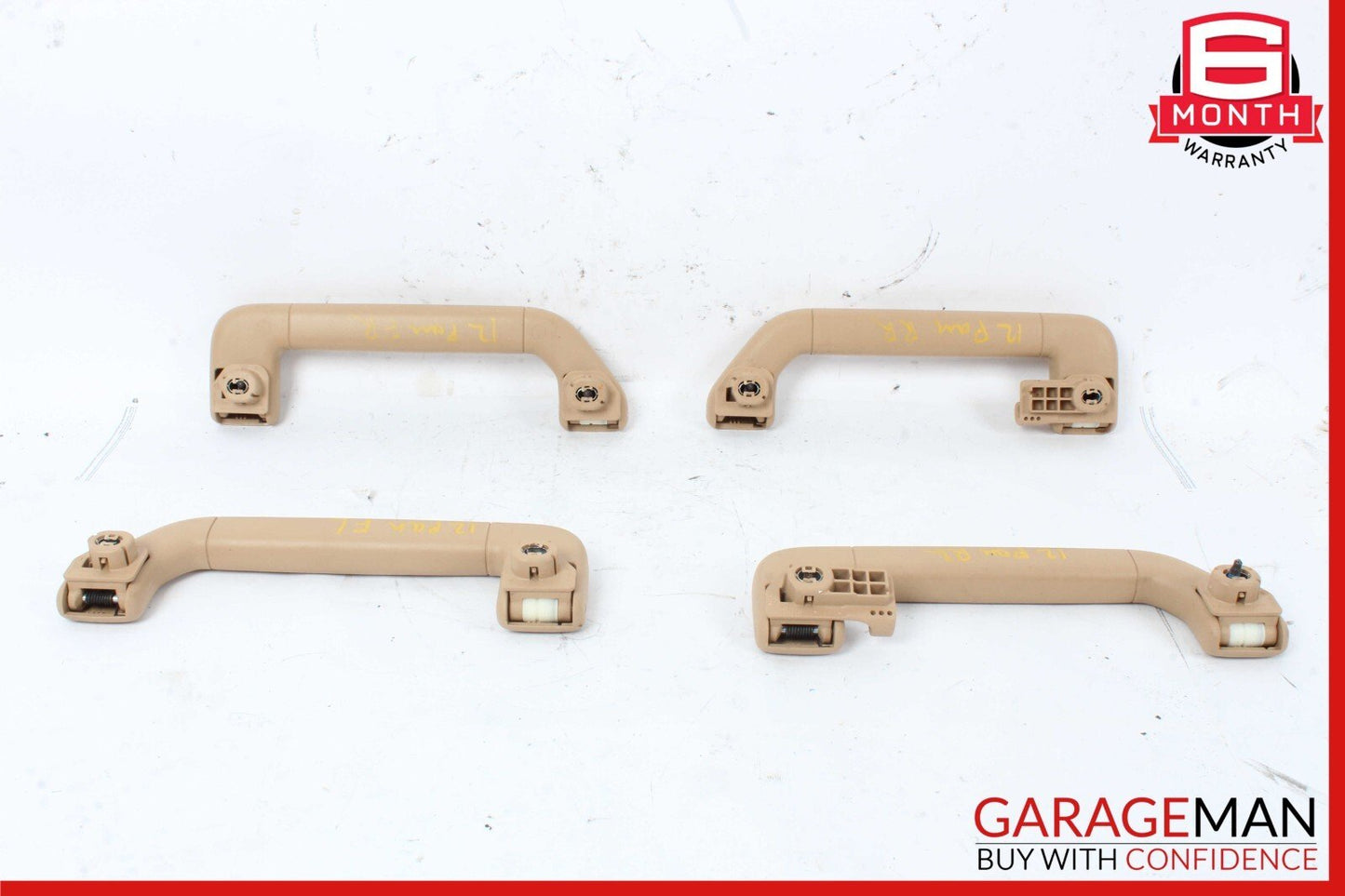 10-16 Porsche Panamera 970 Grab Grip Handle Roof Overhead Set of 4 Pc Beige