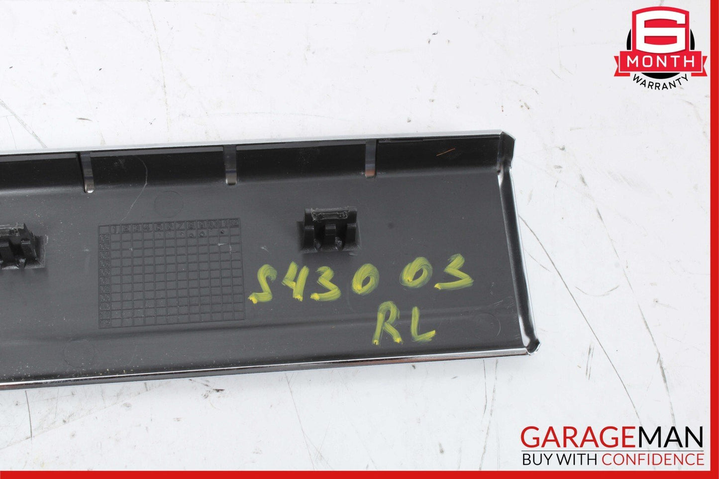 00-06 Mercedes W220 S430 S55 AMG Rear Left Side Door Step Sill Scuff Plate OEM