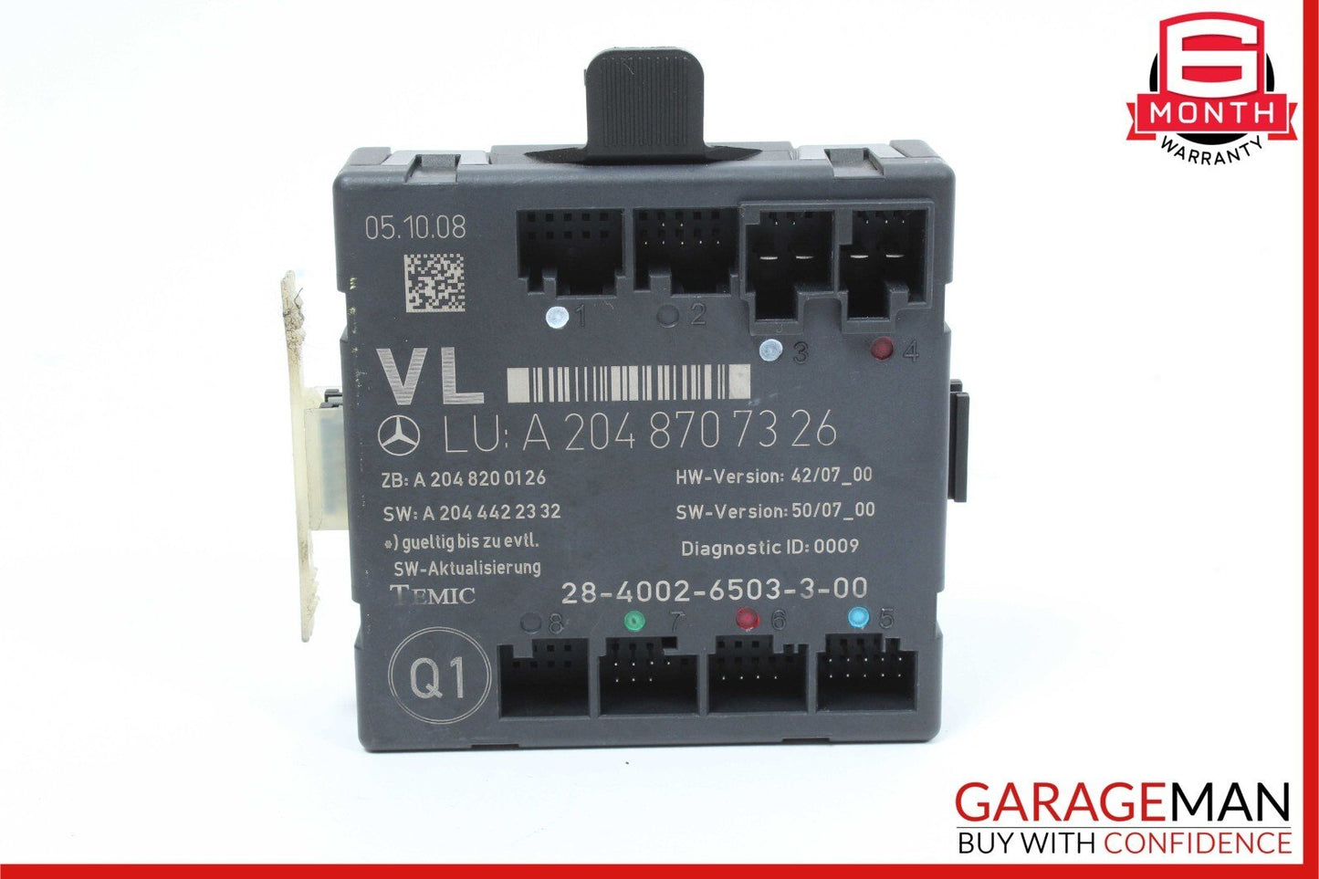 08-18 Mercedes W204 C250 E350 CLS400 Front Left Side Door Control Module OEM