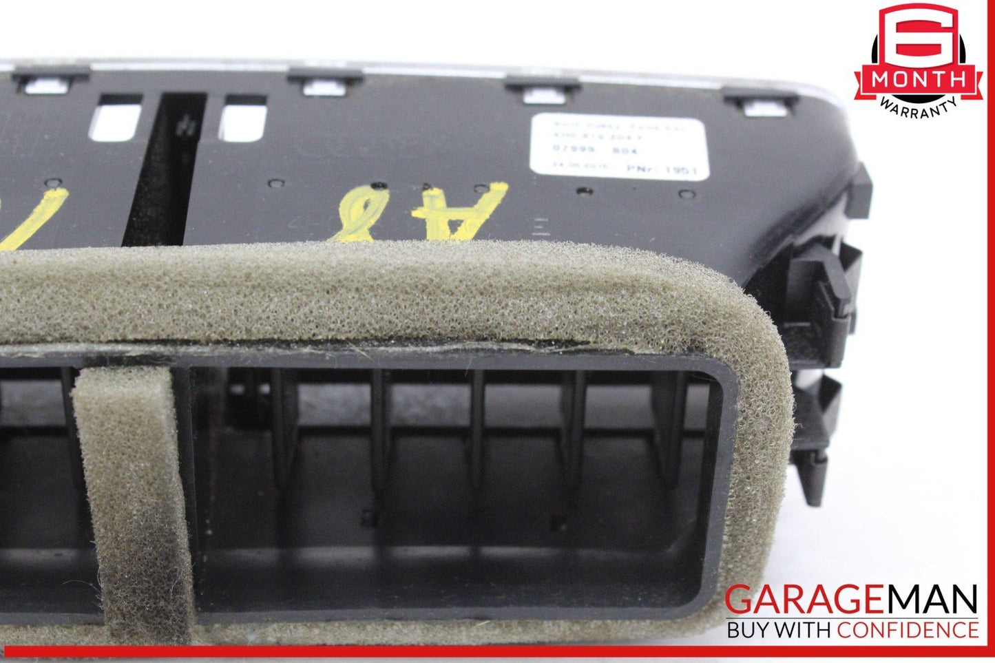 11-18 Audi A8 S8 Rear Center Console AC A/C Air Vent Grille 4H0819203F OEM