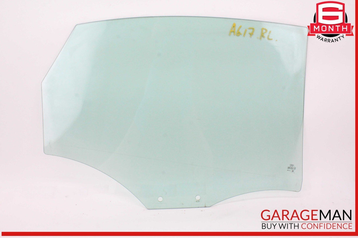 12-18 Audi A6 S6 Rear Left Driver Side Door Window Glass OEM