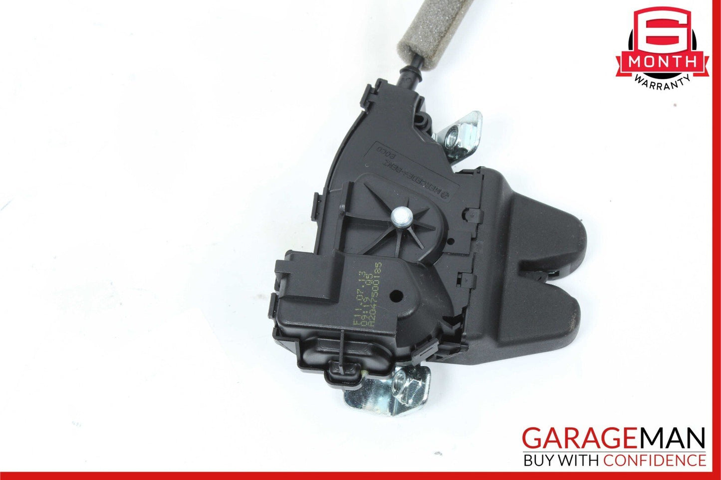 08-15 Mercedes W204 C250 Trunk Lid Latch Lock Actuator w/ Cylinder Mechanism OEM