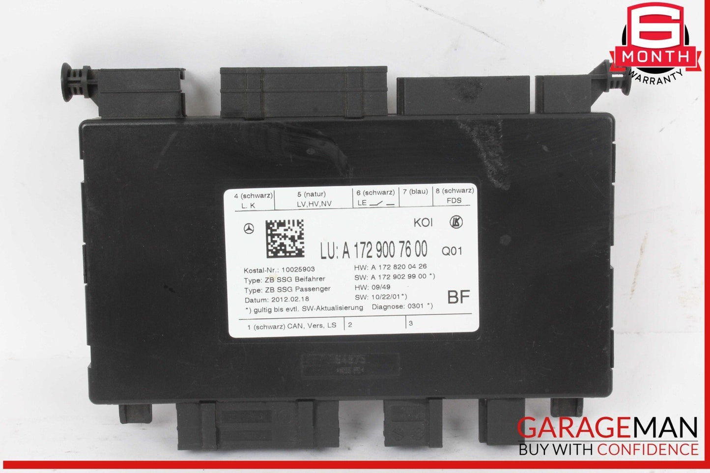 08-18 Mercedes W218 CLS550 C350 Front Right Side Seat Control Module Unit OEM