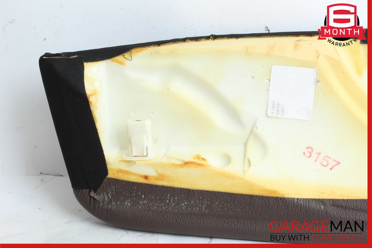 03-09 Mercedes W209 CLK350 Rear Left Driver Side Bolster Cushion Cover Brown OEM