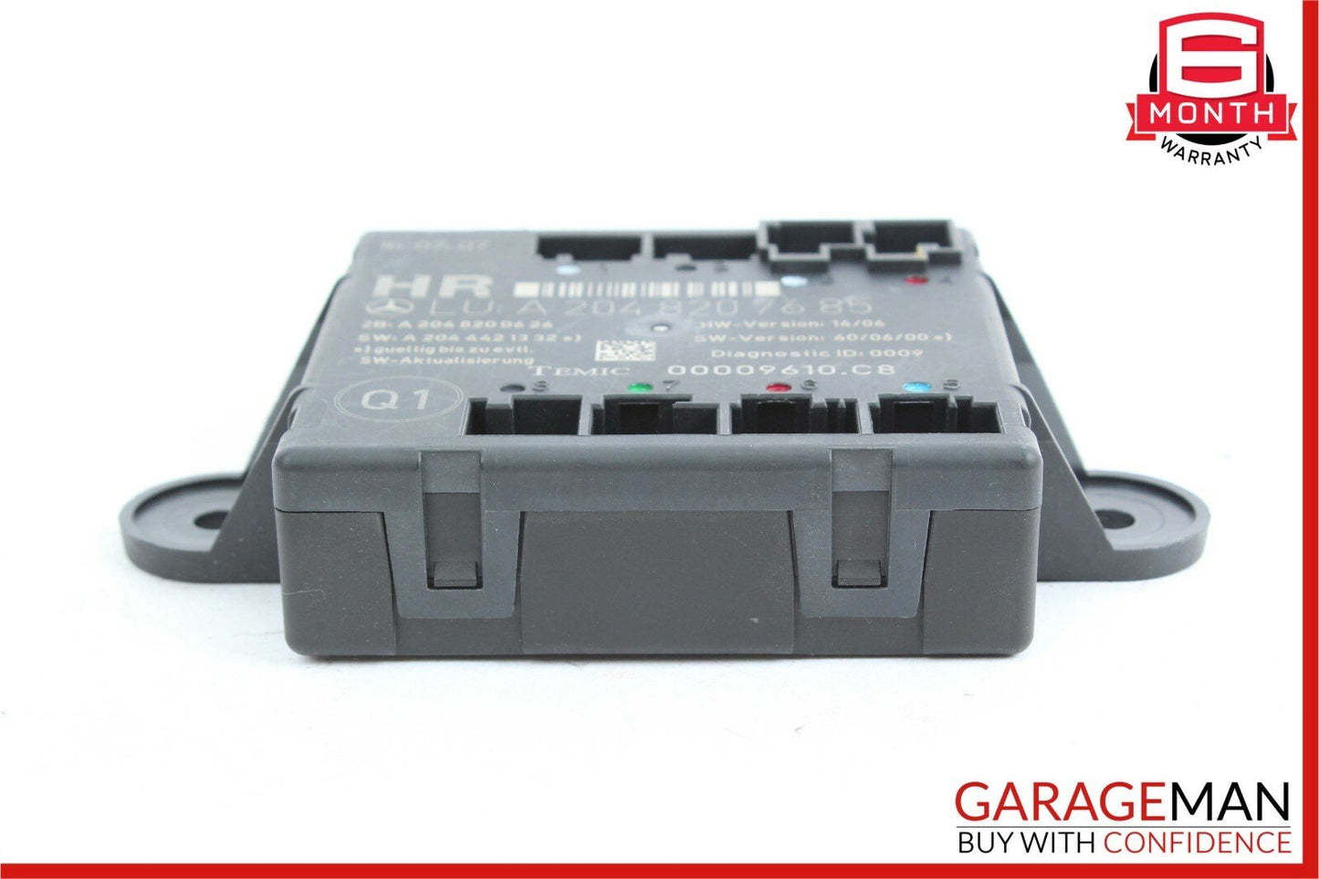 08-14 Mercedes W204 C300 C350 Sedan Rear Right Side Door Control Module Unit OEM