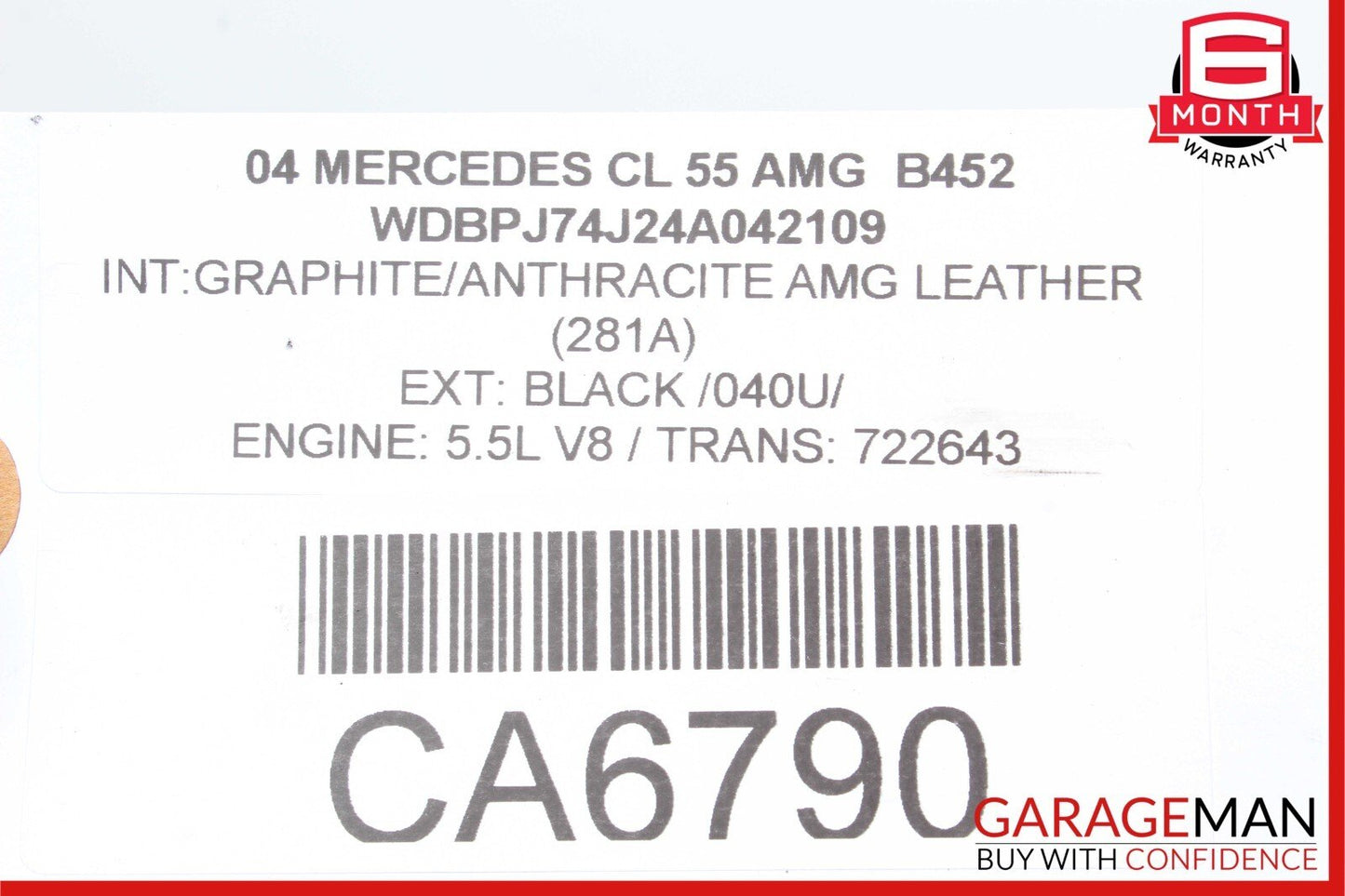 02-18 Mercedes CL600 CL55 C32 CLS55 AMG AUX Auxiliary Circulation Water Pump OEM