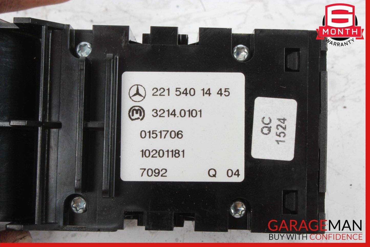 07-14 Mercedes W221 S550 CL550 Electronic Parking Button Switch 2215401445 OEM