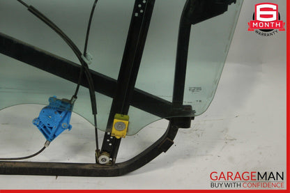 03-06 Porsche Cayenne 955 Front Left Side Door Window Frame Glass Panel Assy