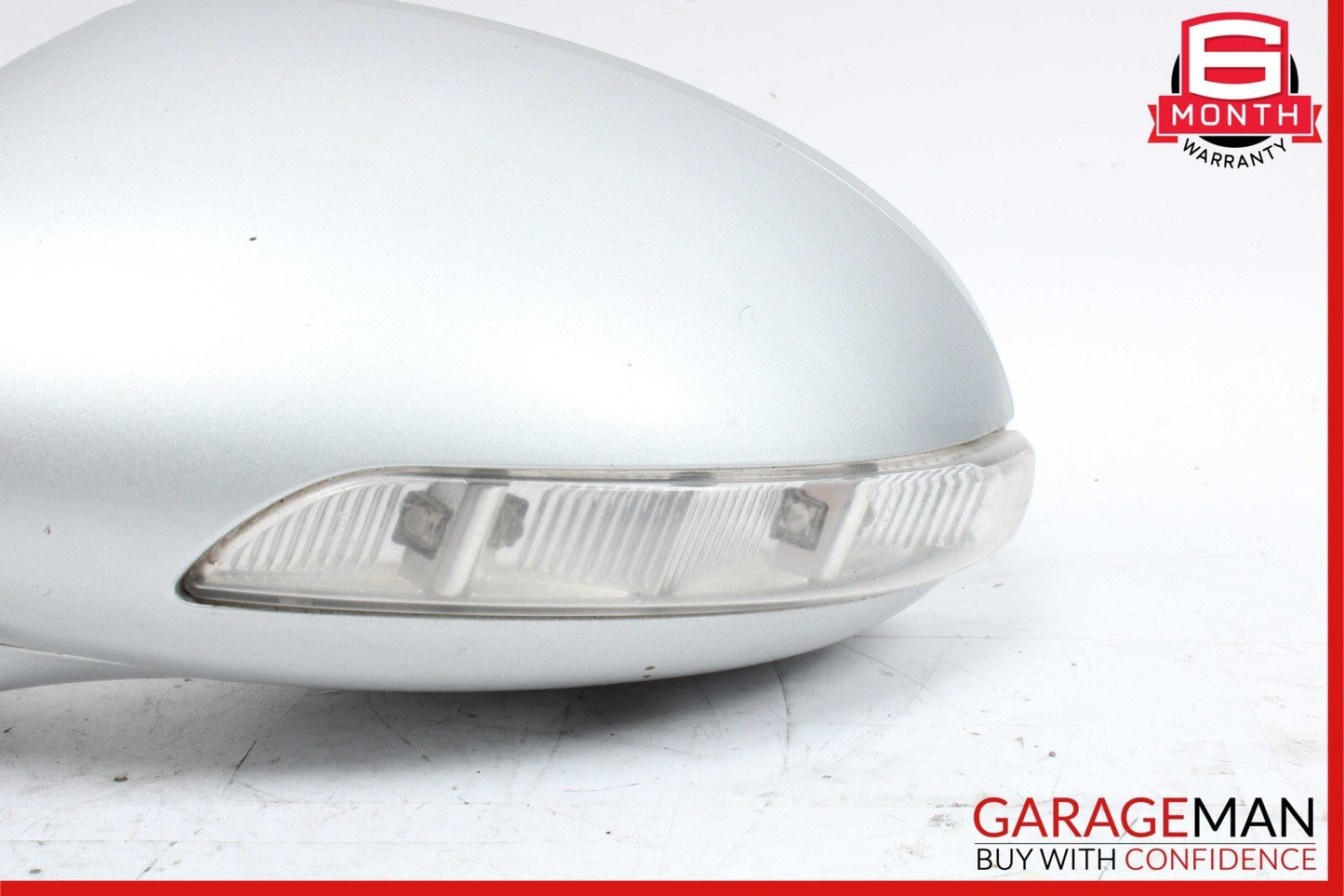 06-08 Mercedes W219 CLS500 Front Left Side Door Mirror Rear View Cubanite Silver