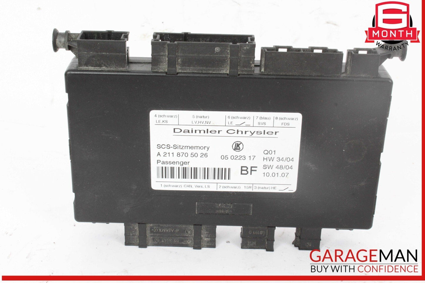 03-12 Mercedes W211 E350 E550 ML350 Front Right Seat Control Module OEM