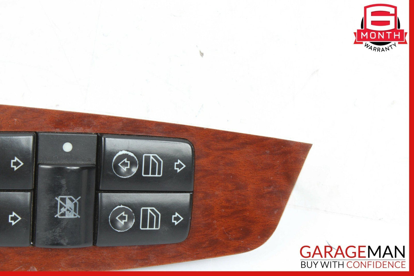 00-06 Mercedes W220 S500 Front Left Driver Side Master Window Switch Trim Wood