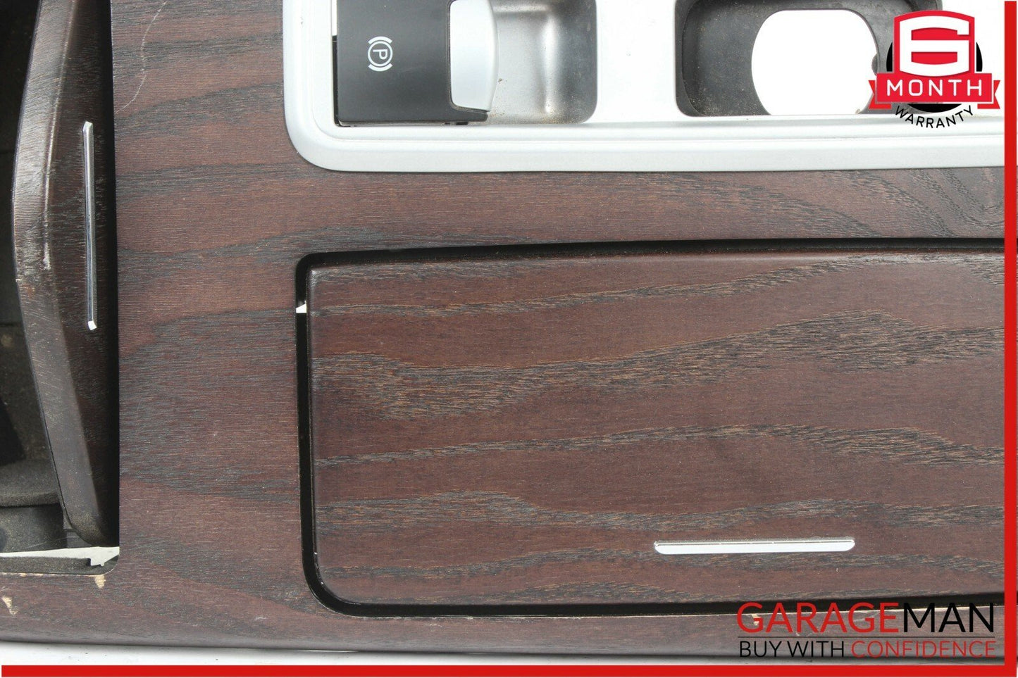 14-17 Maserati Ghibli Center Console Cupholder Armrest Ashtray Compartment Wood