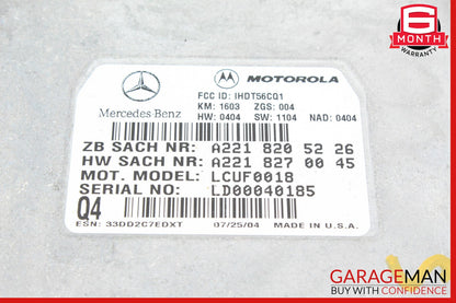 06-14 Mercedes R171 SLK350 SL550 Voice Communication Control Module Unit OEM