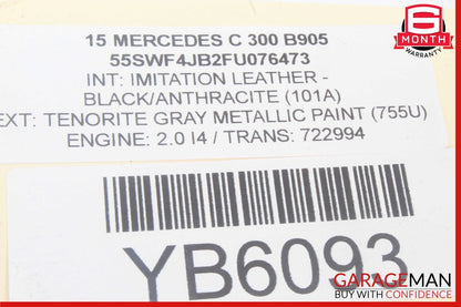 15-18 Mercedes W205 C300 C350e Trunk Lid Lock Latch Actuator OEM