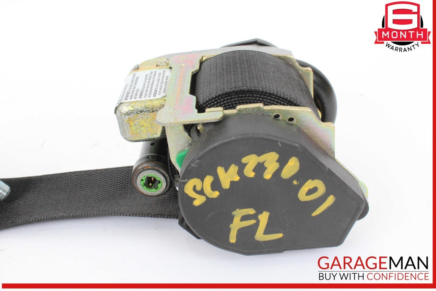 97-04 Mercedes R170 SLK230 SLK320 Front Left Side Seat Belt Seatbelt Black OEM