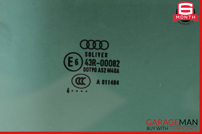12-18 Audi A7 Rear Left Driver Side Door Window Auto Glass OEM