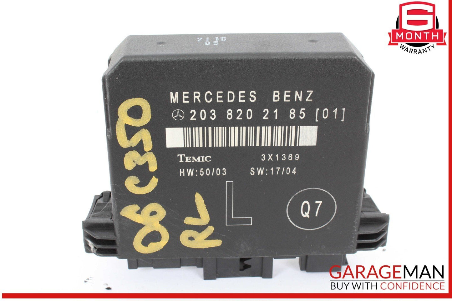 01-07 Mercedes W203 C350 Sport Rear Left Side Door Control Module 2038202185 OEM