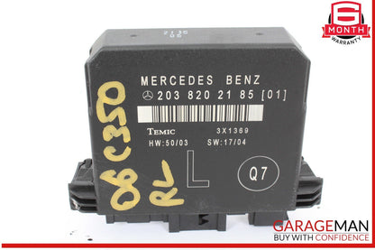 01-07 Mercedes W203 C350 Sport Rear Left Side Door Control Module 2038202185 OEM