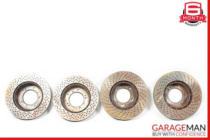 06-12 Porsche Cayman 987 Front & Rear Drilled Slotted Disc Brake Rotor Set of 4