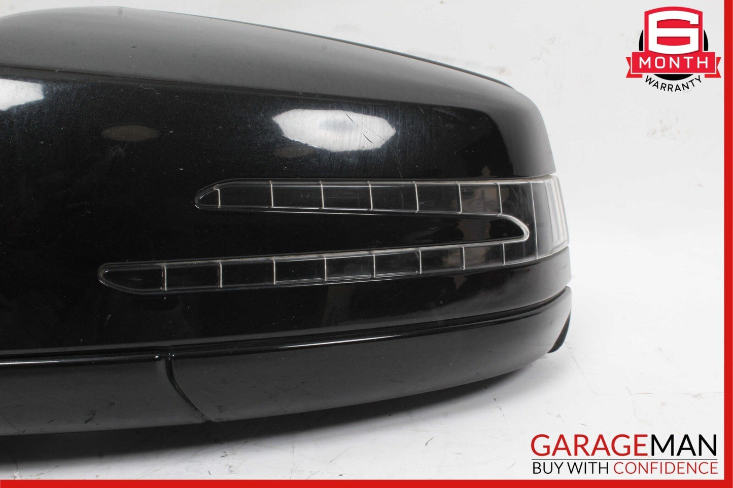 10-13 Mercedes W212 E500 Front Left Side Mirror Door Rear View Obsidian Black