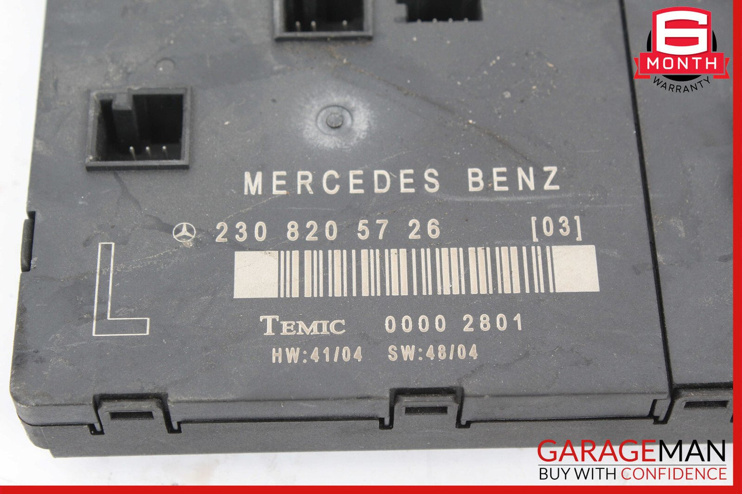 03-12 Mercedes R230 SL500 SL55 AMG SL550 Door Control Module Left Side OEM