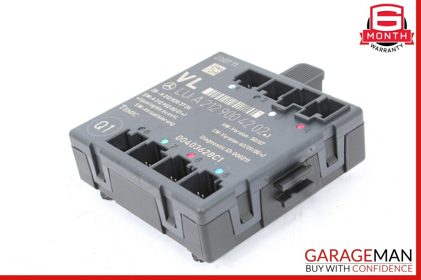 08-14 Mercedes W204 C250 C300 Front Left Driver Side Door Controller Module