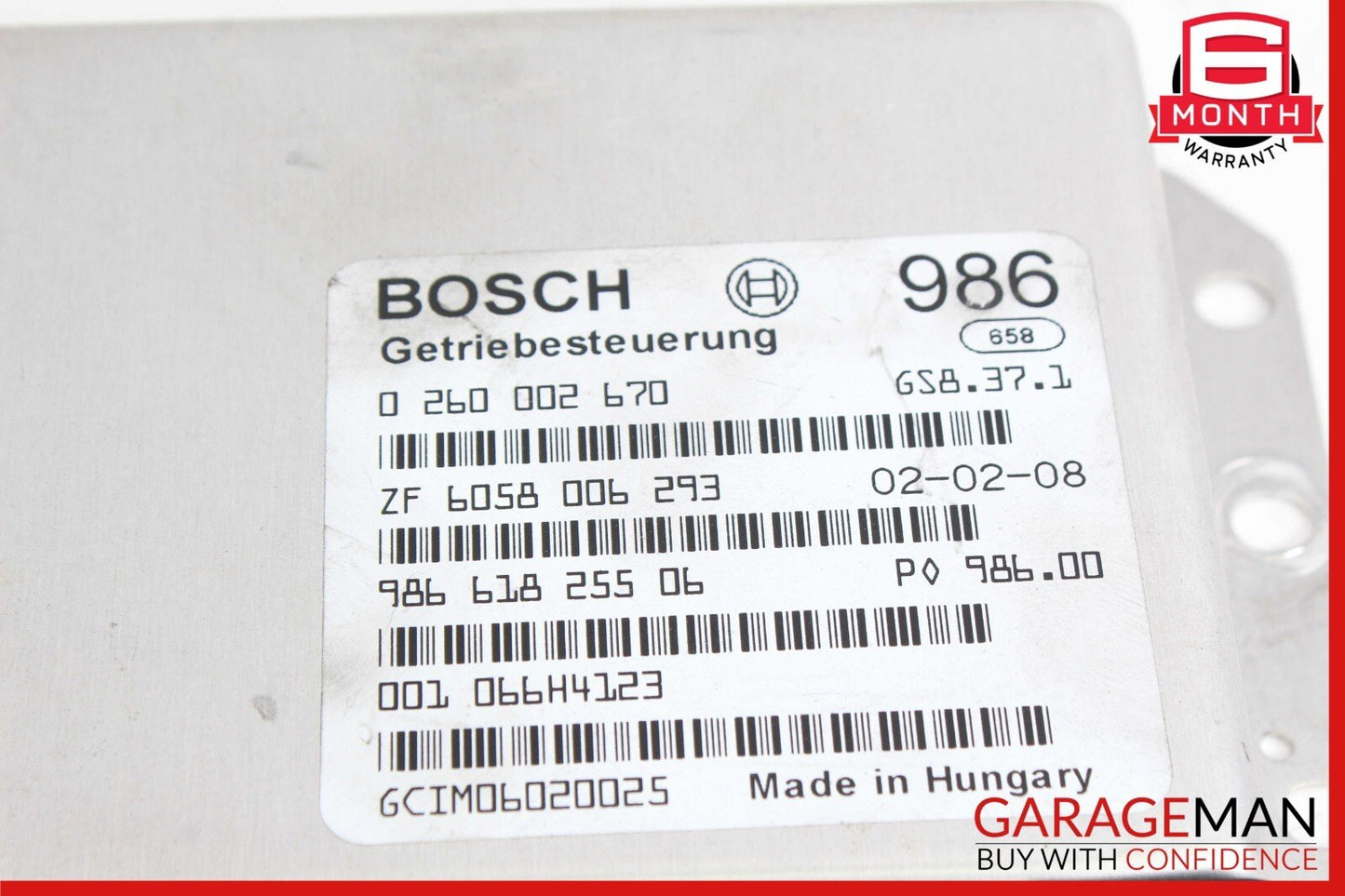 00-02 Porsche Boxster 2.7L TCM TCU Transmission Computer Control Module OEM