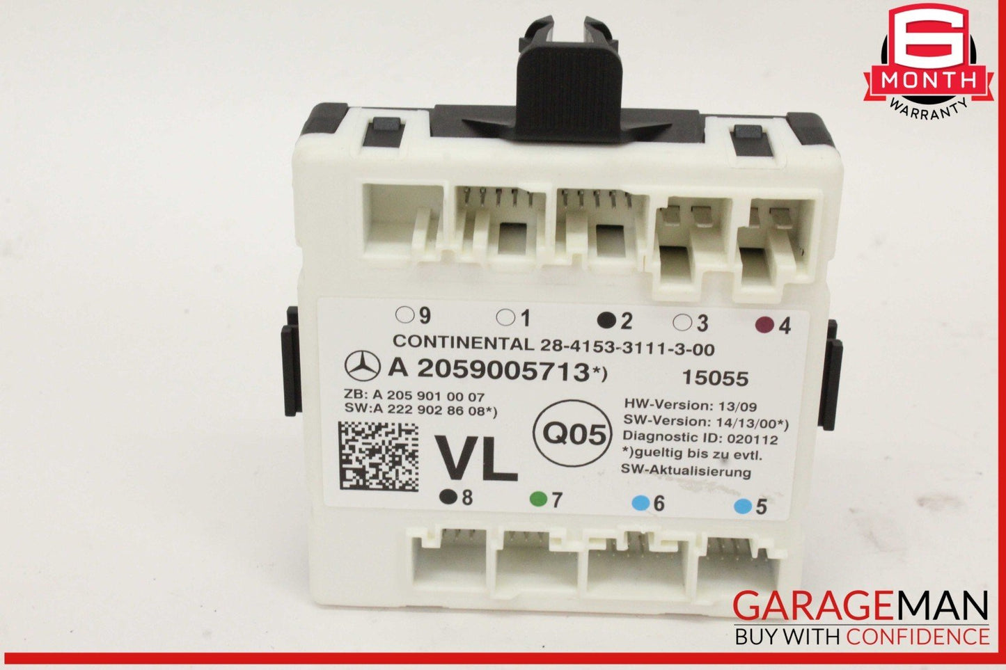 15-18 Mercedes W205 C300 Front Left Driver Side Door Control Module Unit OEM