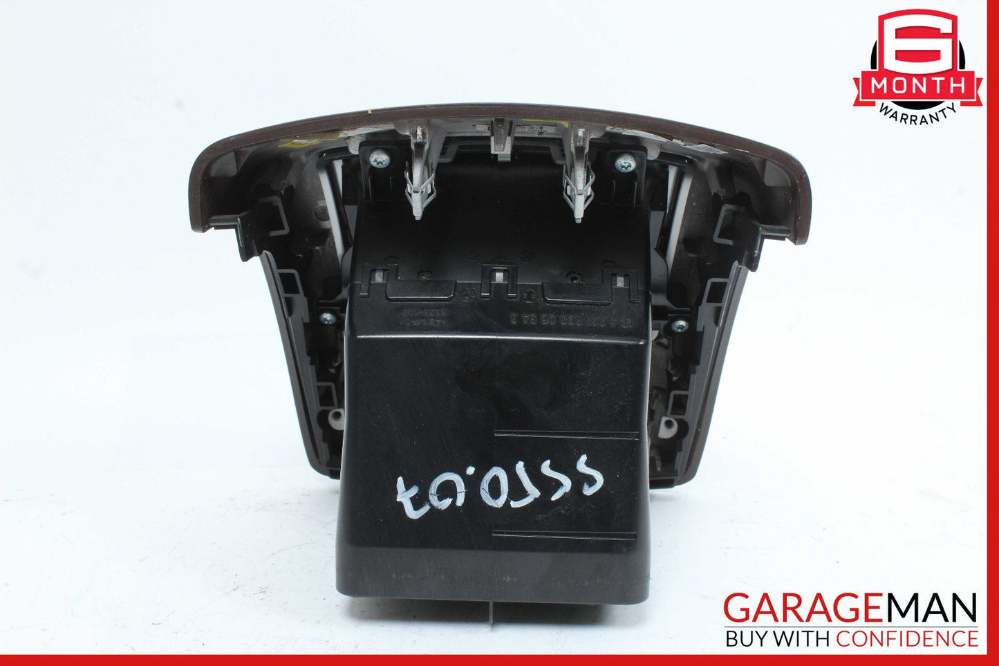07-13 Mercedes W221 S550 Rear Center Console AC A/C Air Vent Trim Panel Wood
