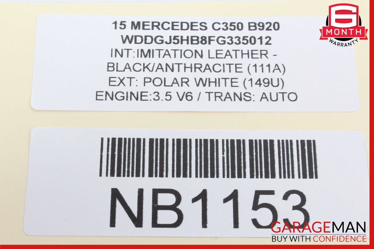 08-15 Mercedes W204 C350 Rear Trunk Lid Tailgate Lock Release Open Handle OEM