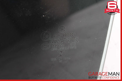 15-21 Mercedes W205 C300 C400 Rear Left Driver Side Door Window Glass OEM