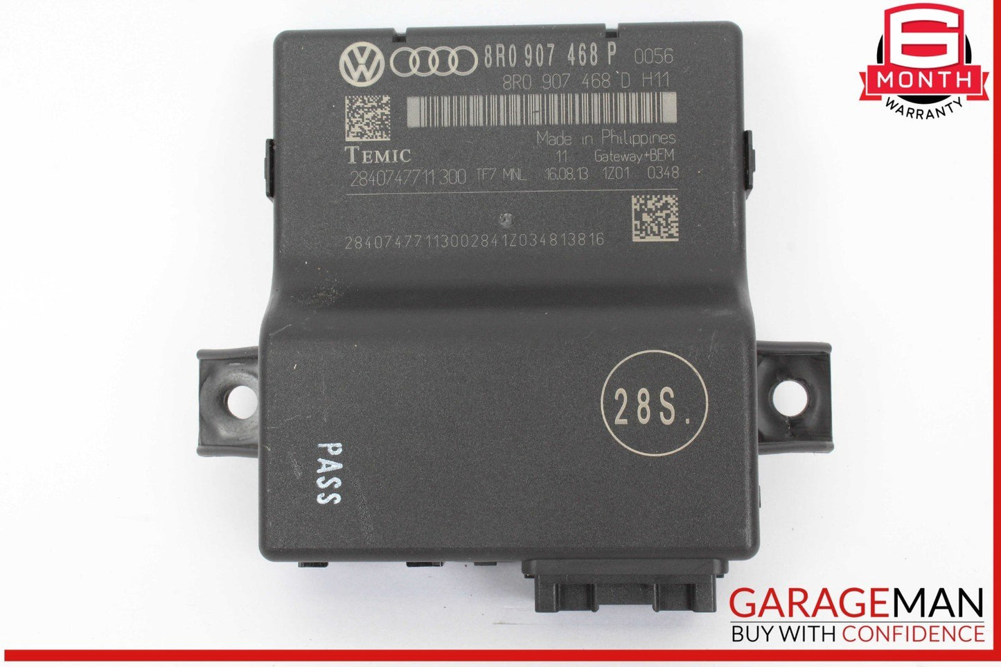 14-16 Audi SQ5 ECM Network Gateway Control Module Unit 8R0907468P OEM