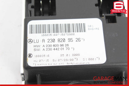 09-12 Mercedes R230 SL550 SL600 SL55 AMG Seat Airscarf Control Module Unit