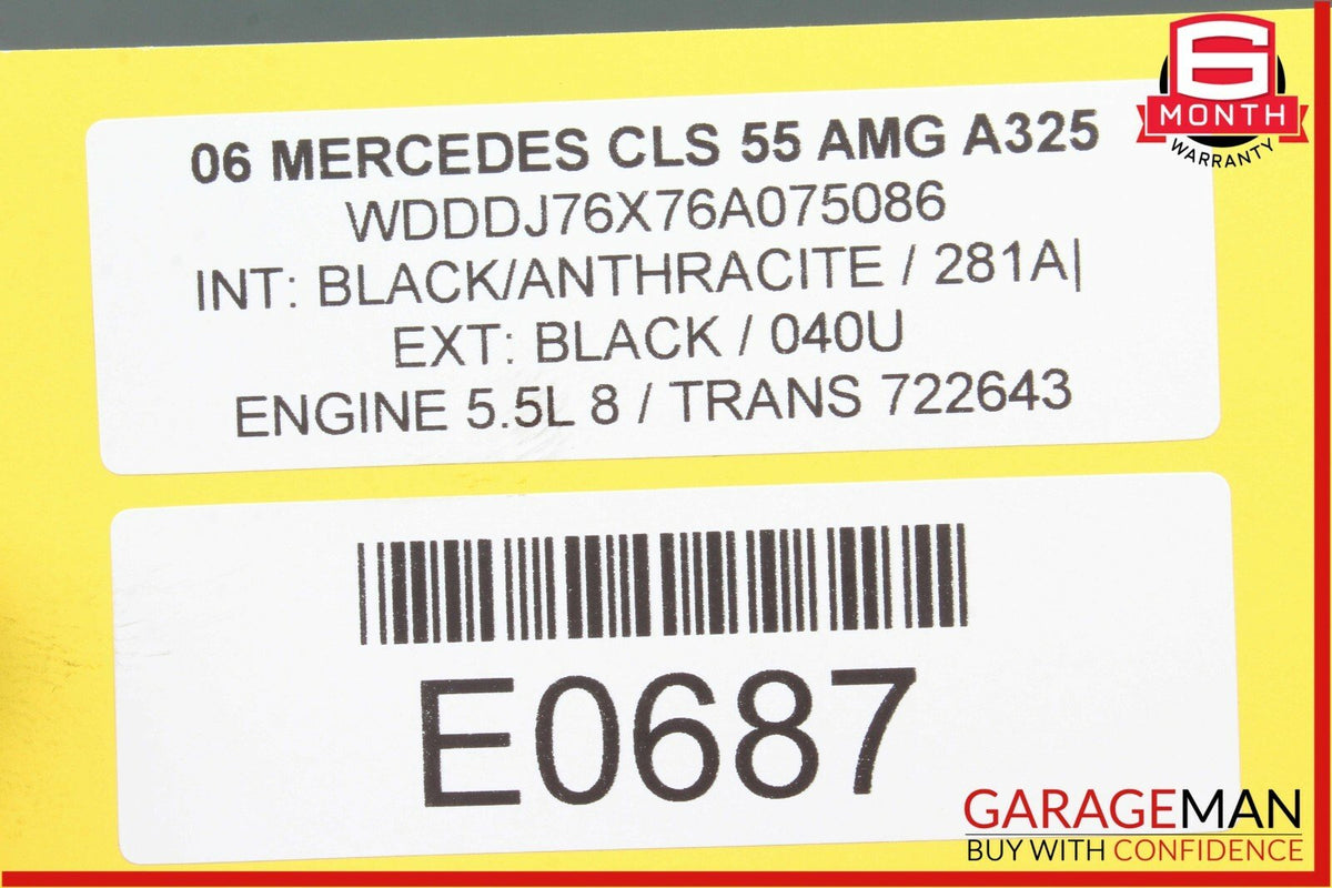 06-11 Mercedes W219 CLS55 Rear Right Door Control Module 2198200326 OEM