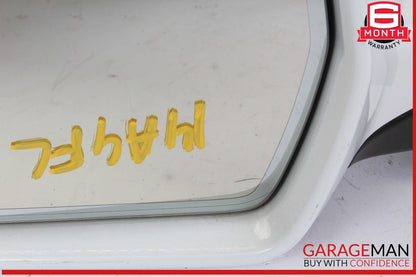 09-16 Audi A4 S4 Front Left Driver Side Door Rear View Mirror White OEM
