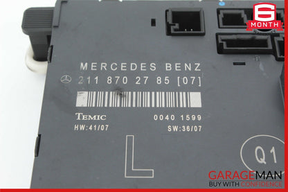 03-09 Mercedes W211 E350 E550 Front Left Driver Side Door Control Module OEM