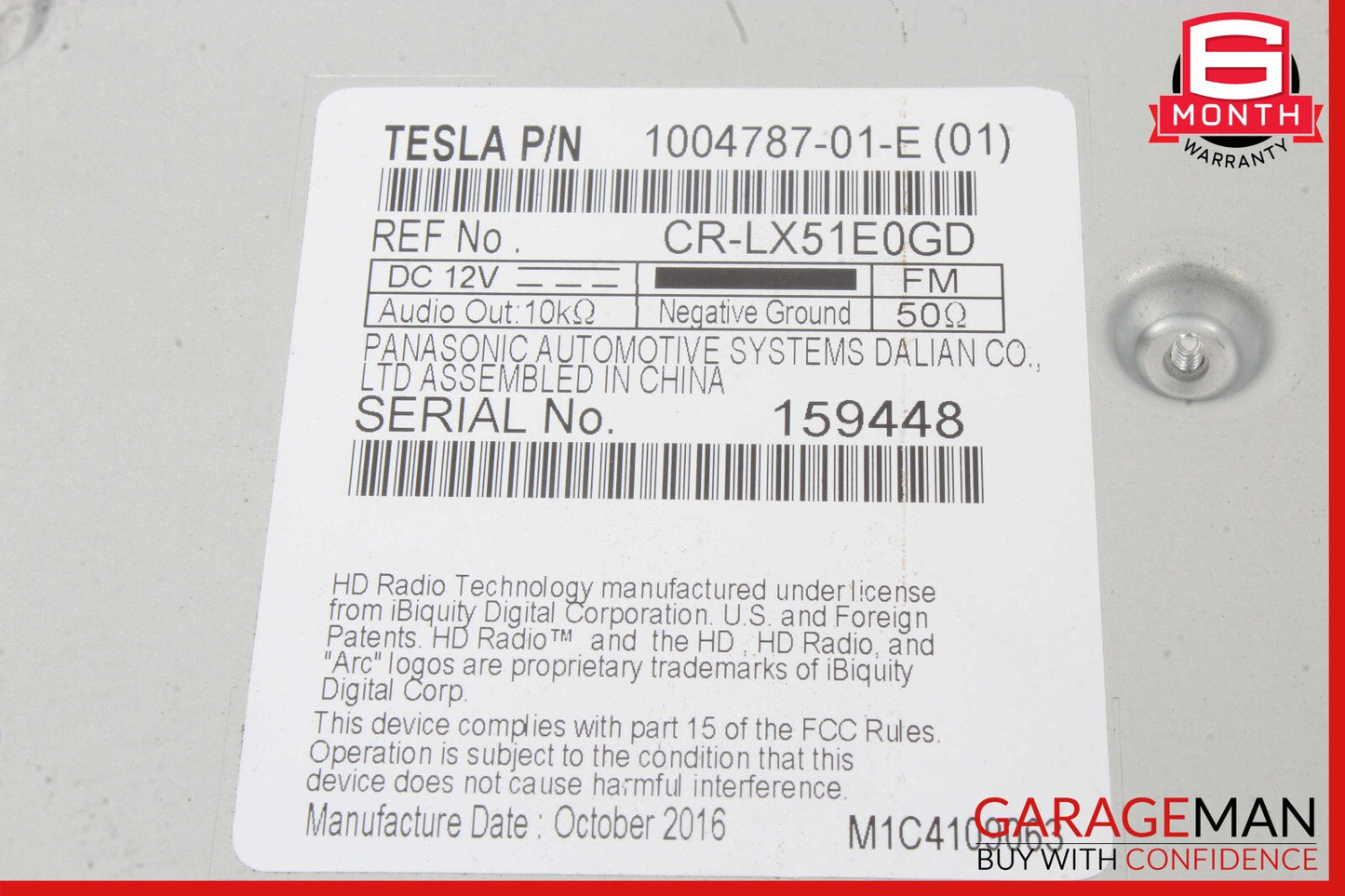 16-20 Tesla Model S Satellite Radio Receiver Tuner Module Unit OEM