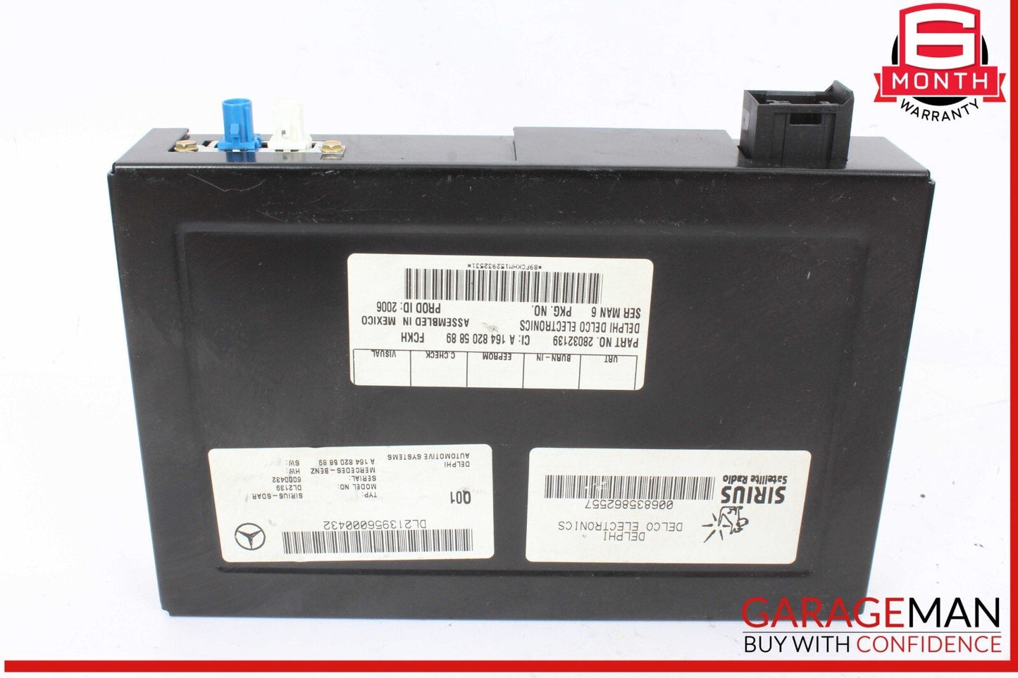 03-11 Mercedes W251 R500 4MATIC Sirius Satellite Radio Receiver 1648205889 OEM