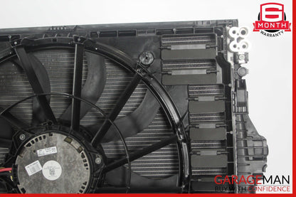 11-18 Porsche Cayenne 958 Engine Radiator Cooling Fan Motor A/C Condenser Assy