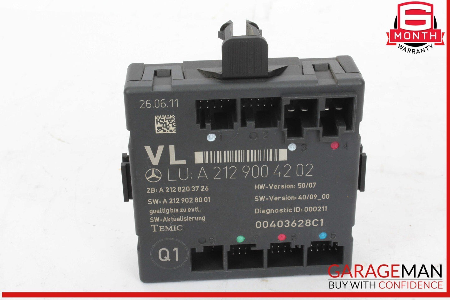 08-18 Mercedes W212 E350 Bluetec Front Left Side Door Control Module Unit OEM