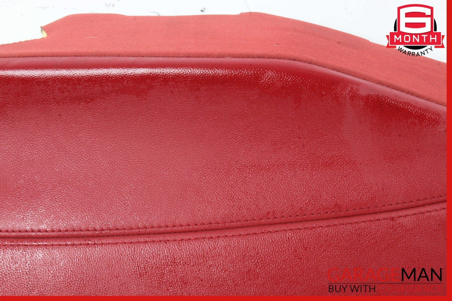 17-22 Alfa Romeo Giulia Rear Left Side Seat Bolster Cushion Red OEM