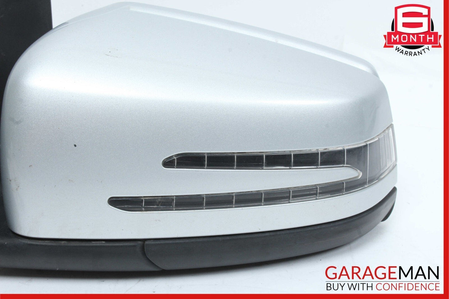 12-14 Mercedes W204 C250 Front Left Side Mirror Rear View Door Silver OEM