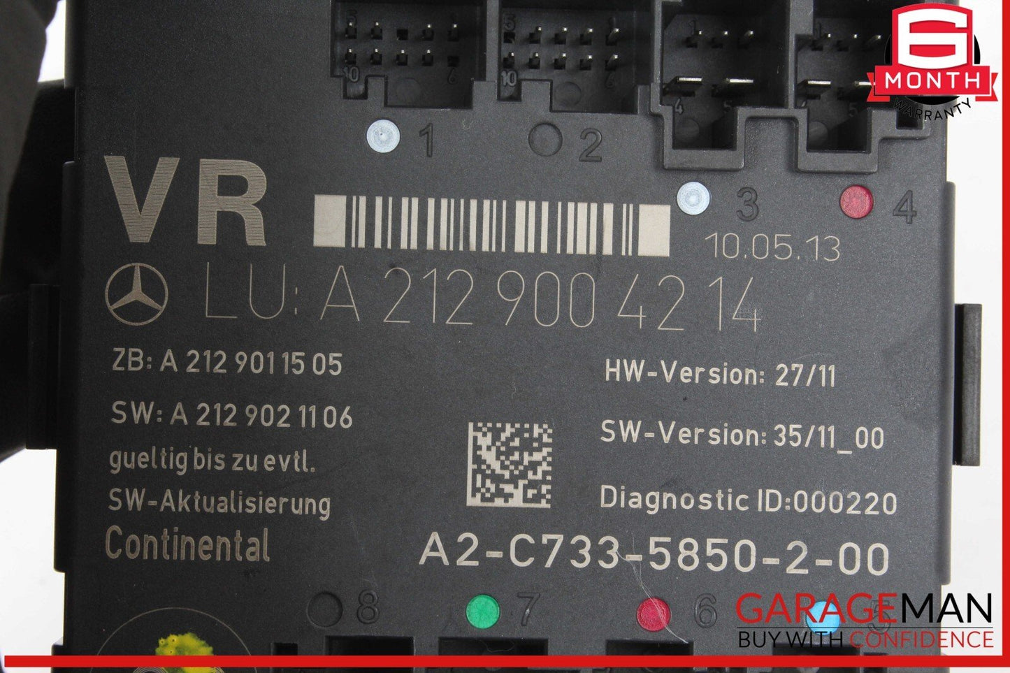 08-18 Mercedes W204 C350 E350 Front Right Side Door Control Module OEM
