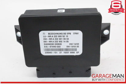 14-17 Mercedes W222 S550 Electronic Parking Brake Control Module Unit OEM