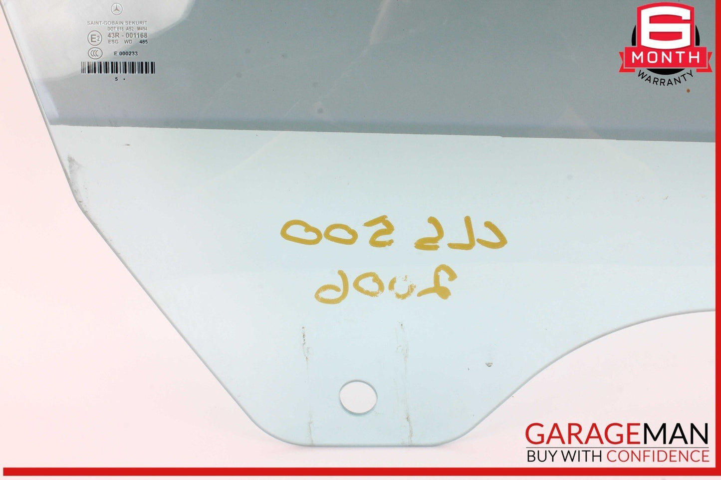 06-11 Mercedes W219 CLS500 CLS550 Front Right Passenger Side Door Window Glass