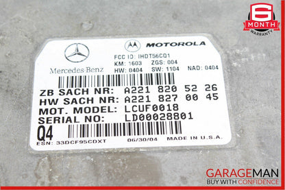 03-12 Mercedes SL500 S600 CLK350 C55 AMG Voice Communication Control Module Q4