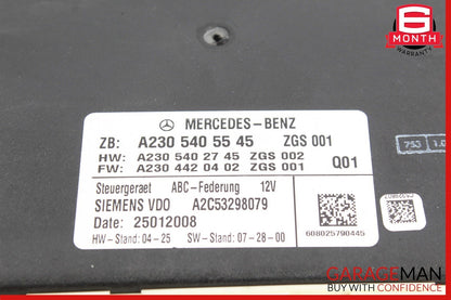 07-12 Mercedes R230 SL550 SL600 Suspension ABC Active Body Control Module OEM